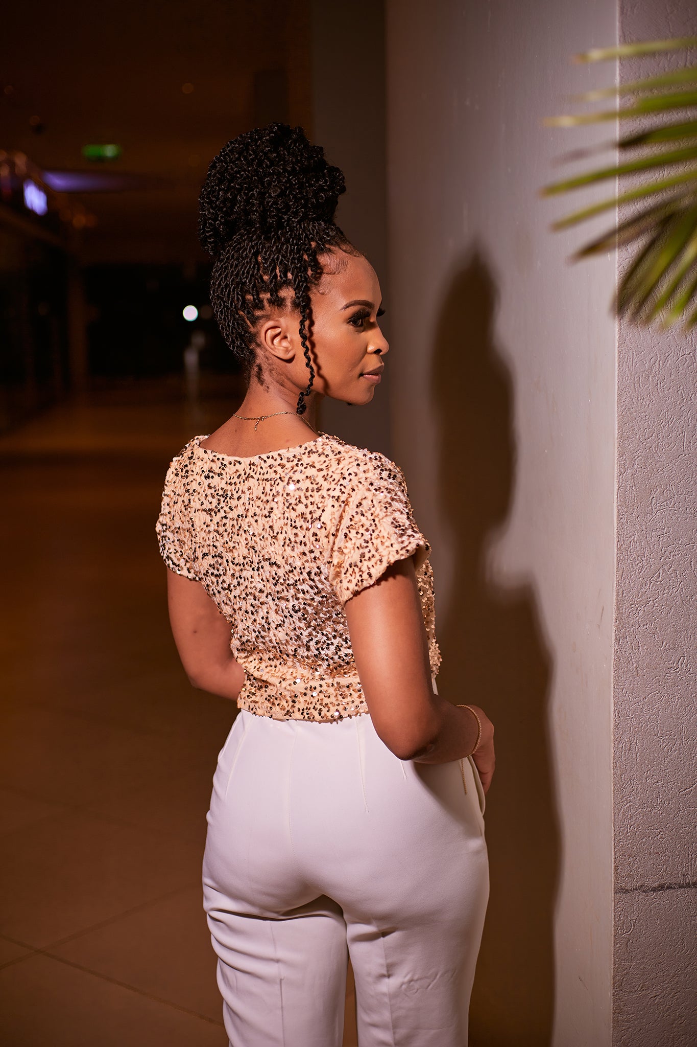 “Champagne Kisses” Sequin Crop Top