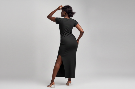 "Sweet Pea" Bodycon Charcoal Grey