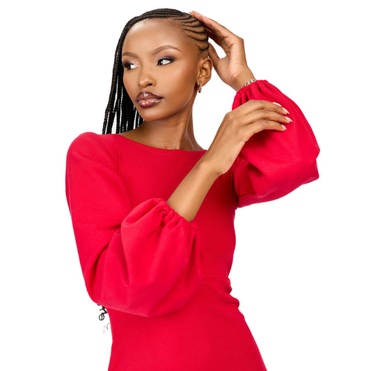 “Hearts on fire” Mini Bodycon Dress- Scarlet