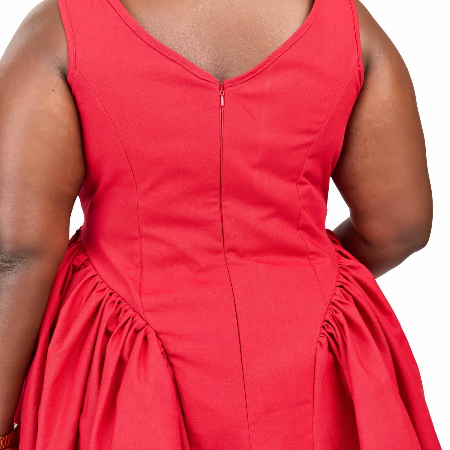 “Pinky Promise” Milkmaid Dress- Scarlet