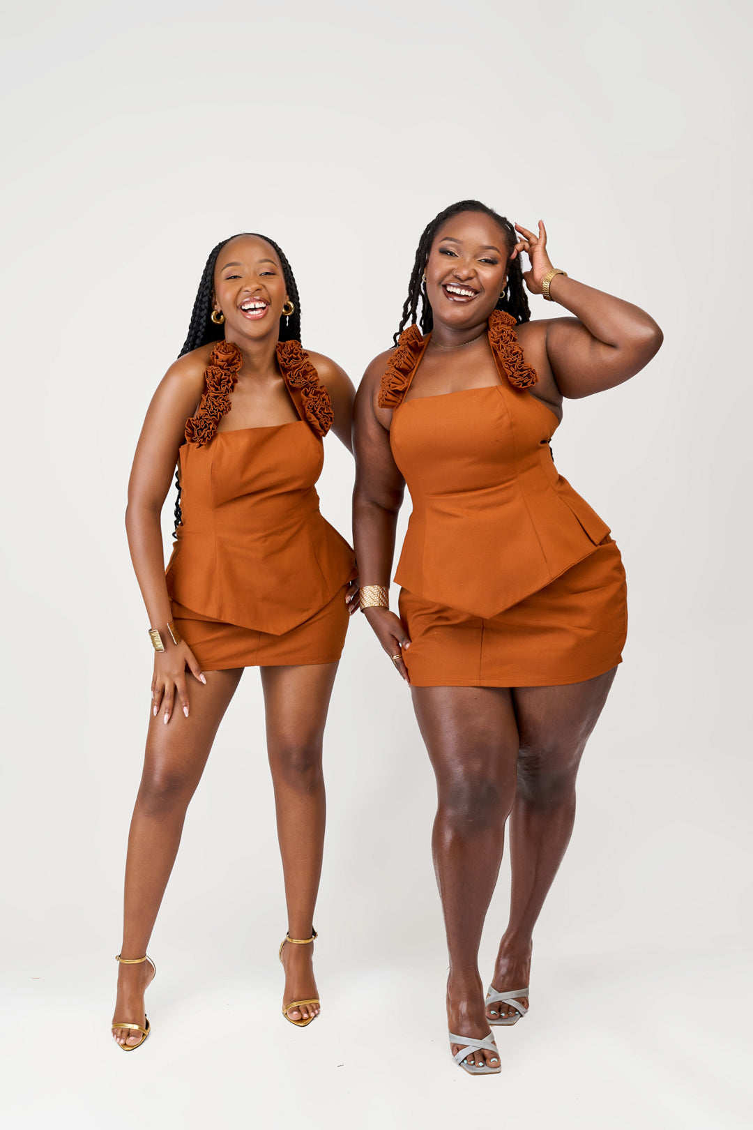 "Baby Bloom" Mini Skirt Set- Spice