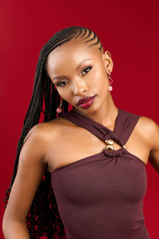 “Ace of Hearts” Bodycon Maxi Dress- Plum