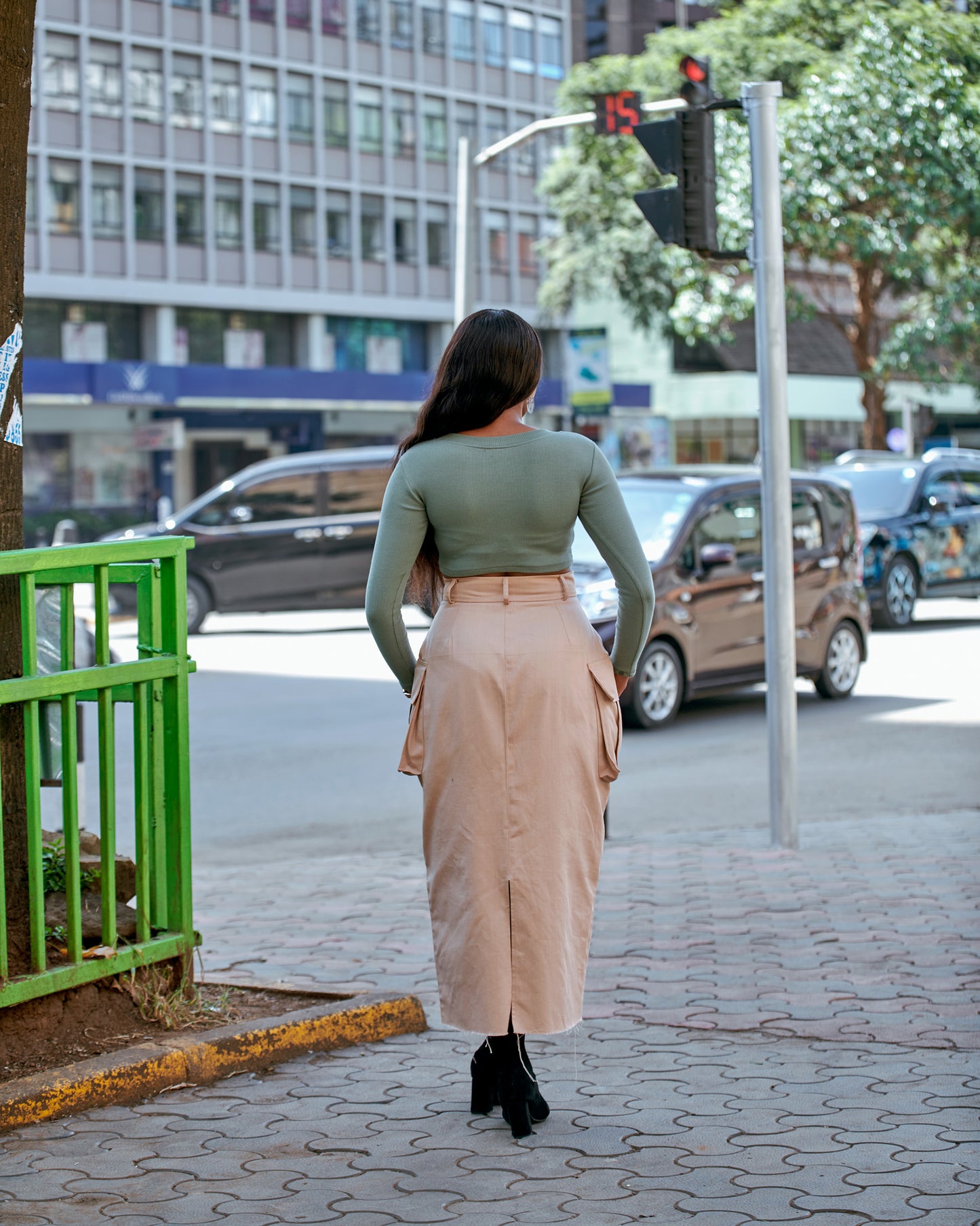 "Still Got it Cotton Cargo Skirt
