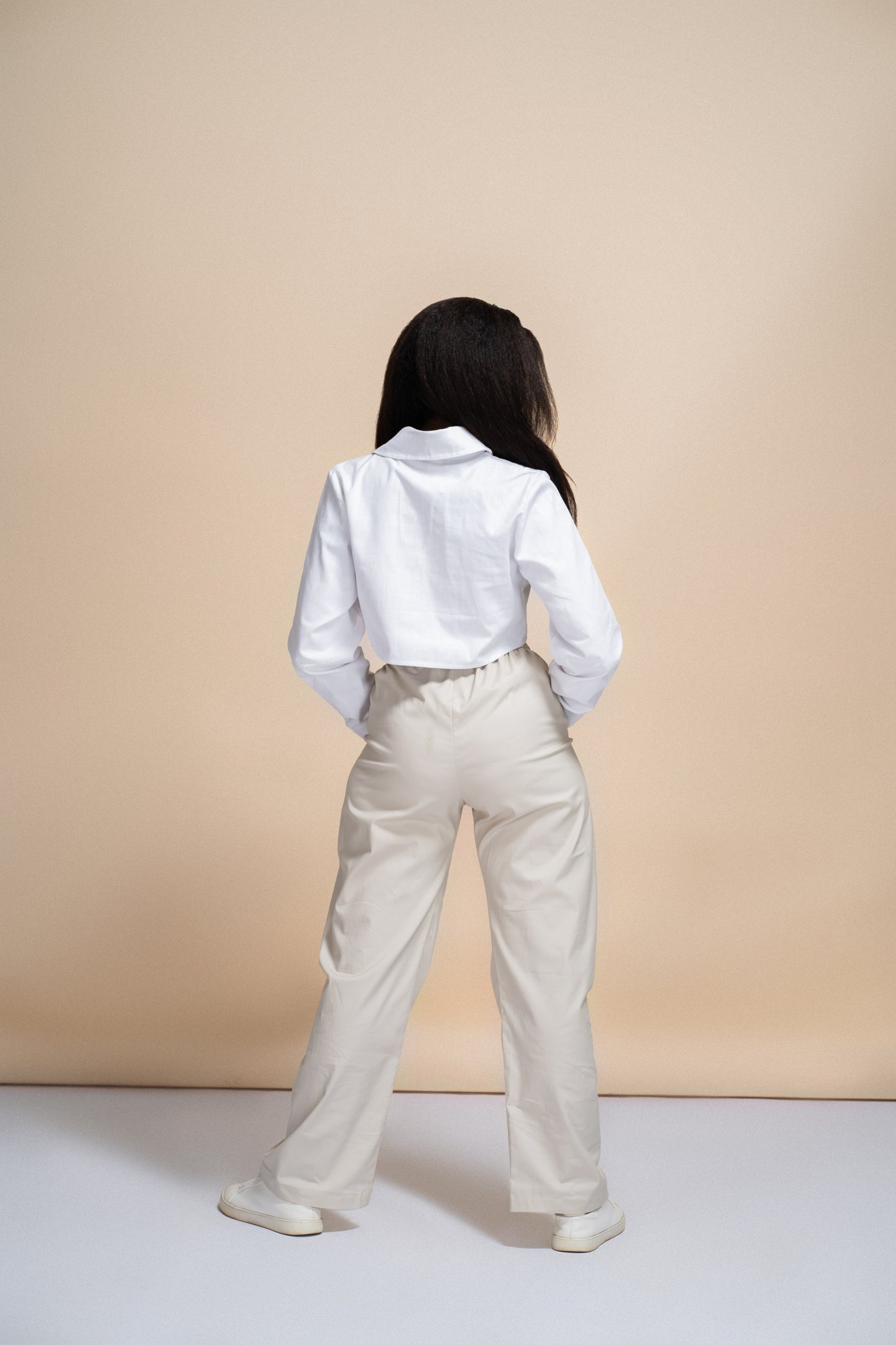 "Zahara" Poplin Crop Shirt