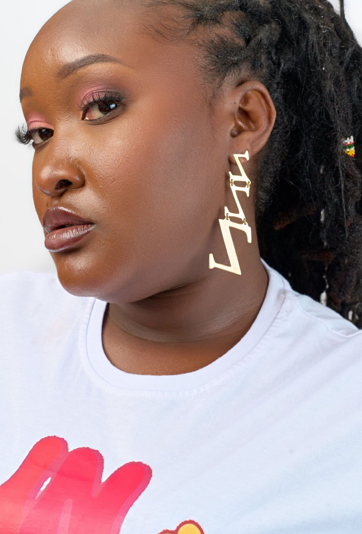 Drop Down “Z” Statement Earings