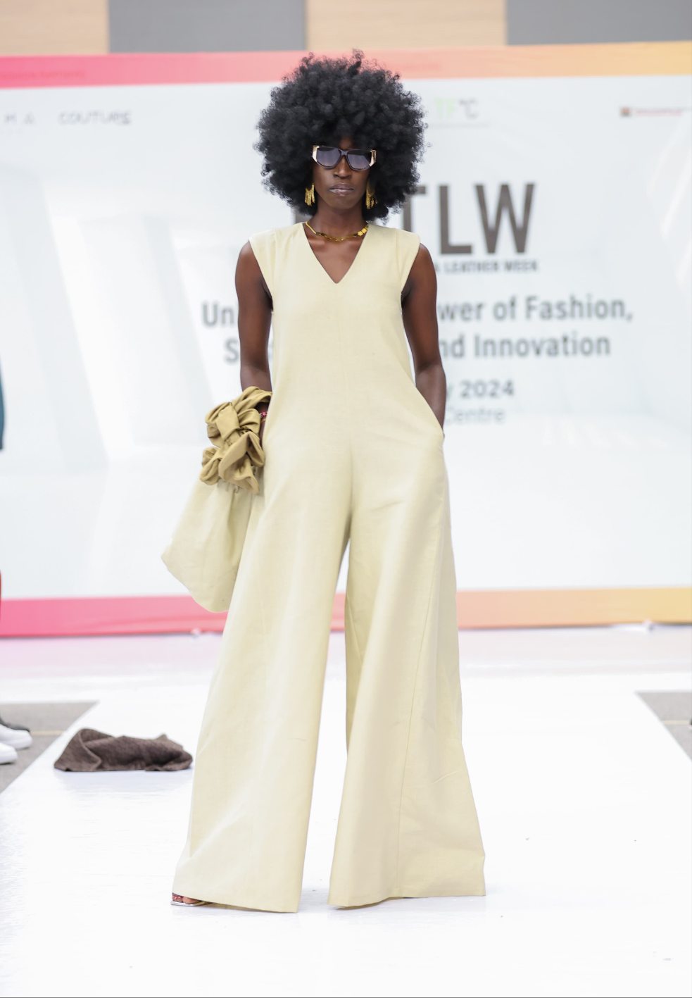 "Dare to Dream" Wide Leg Linen Jumpsuit- Beige