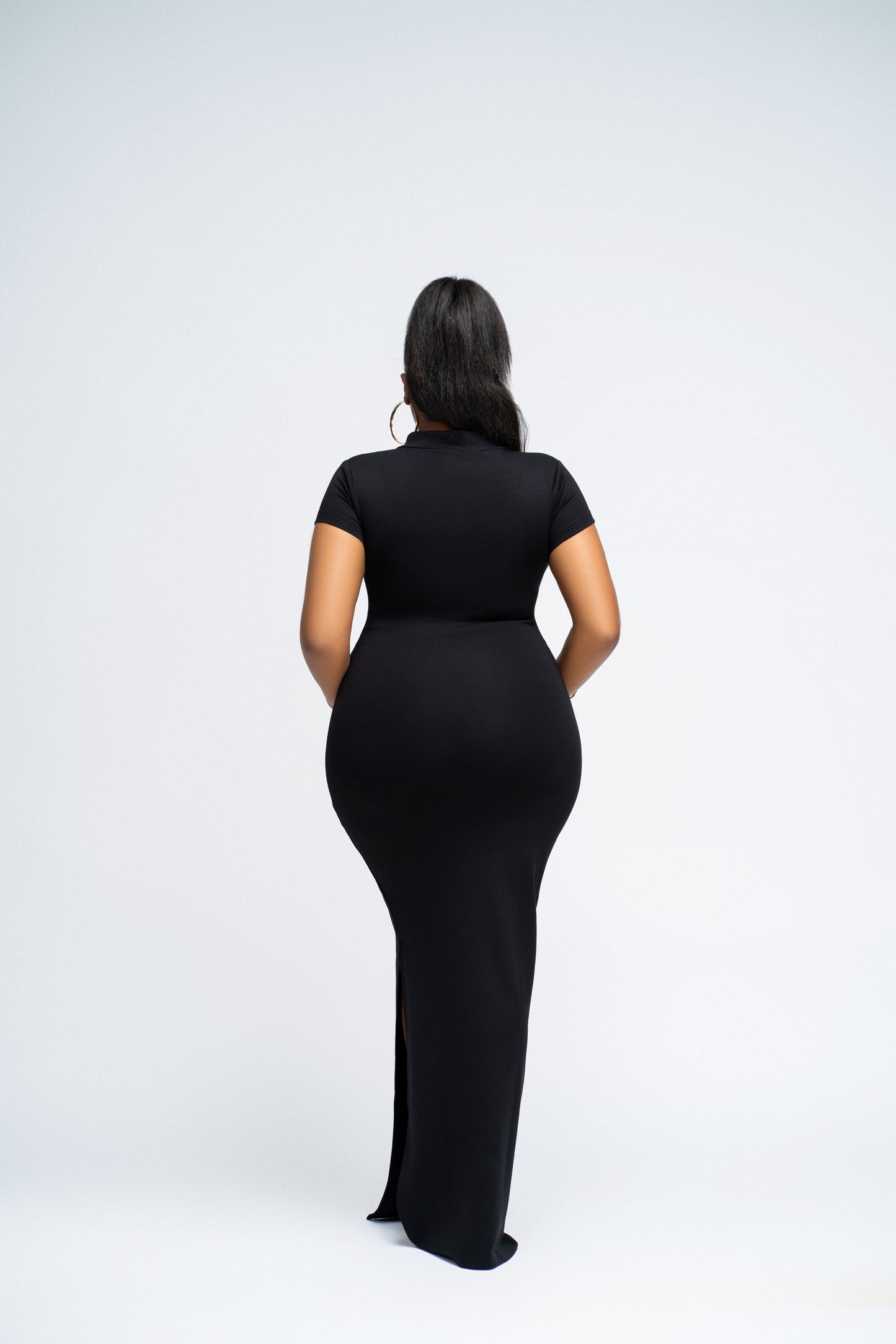 "Melanin Baddie" Maxi Bodycon dress