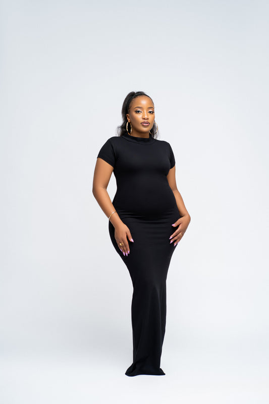 "Melanin Baddie" Maxi Bodycon dress