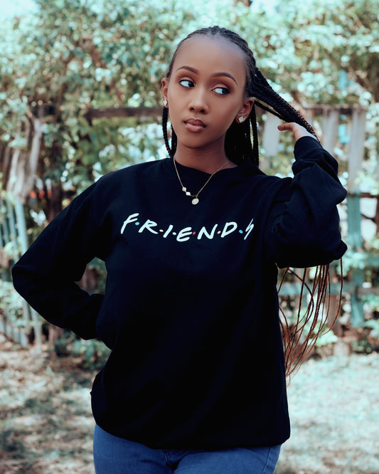 “F•R•I•E•N•D•S” Long Sleeve Crewneck Sweatshirt