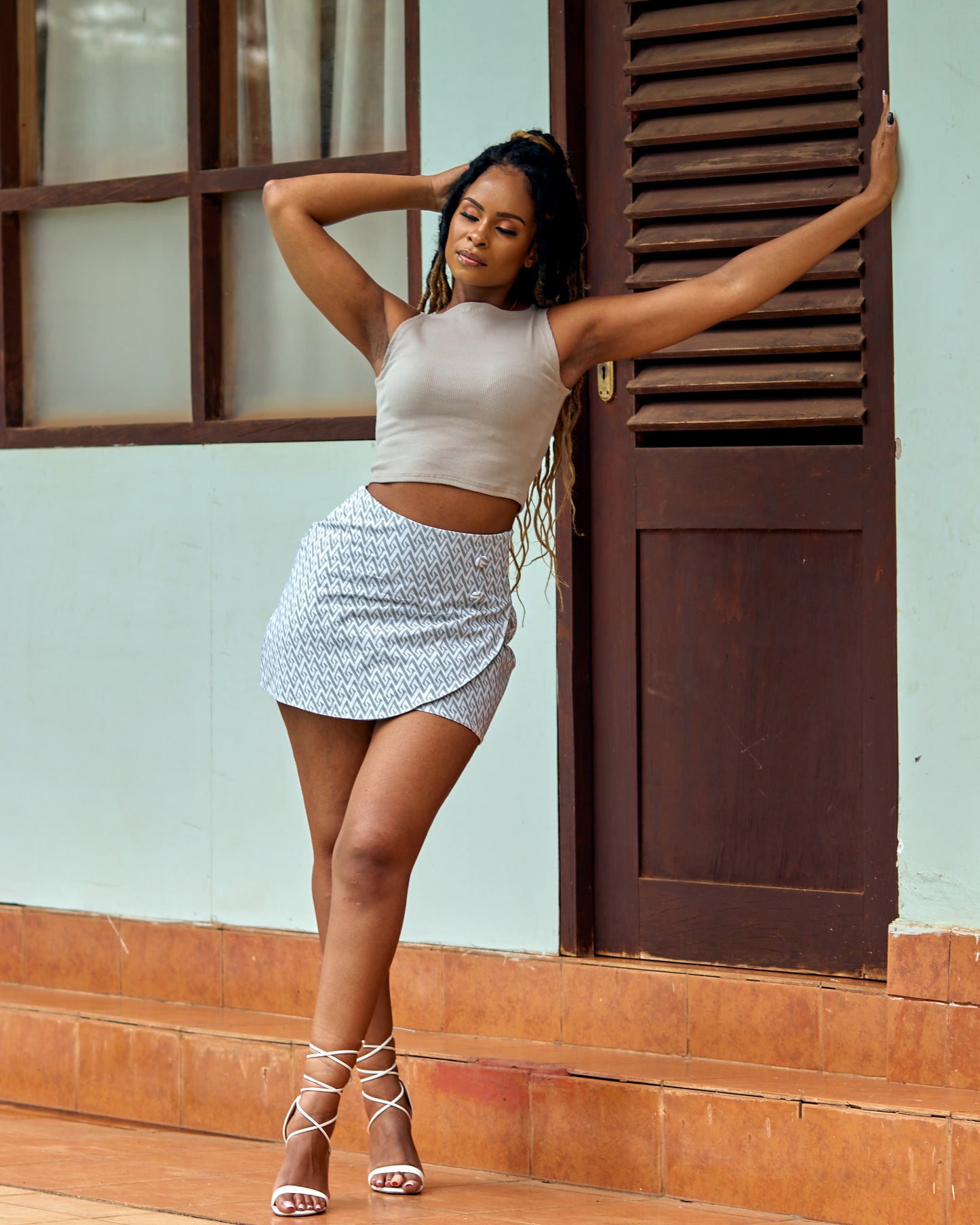 “Basic” Nude Ribbed Crop Top