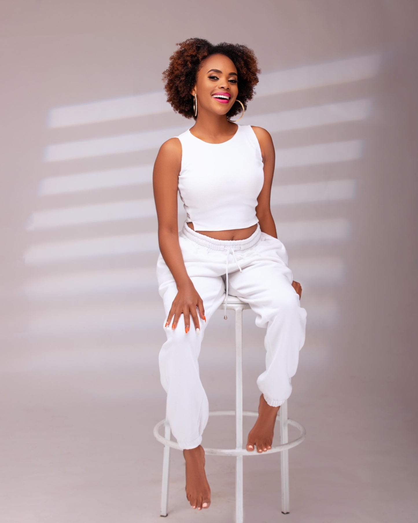 “Basic” White Ribbed Crop Top