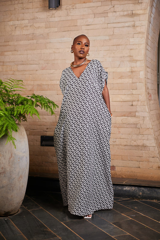 “Vacation Ready" Printed Maxi Dress