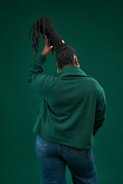“All Fur it” Teddy Coat- Emerald Green
