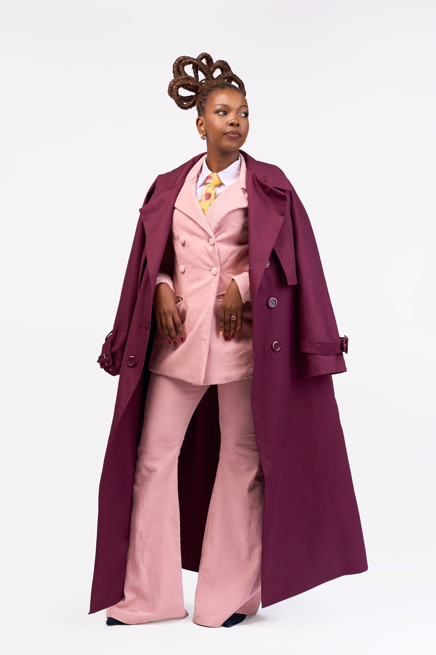"Final Say” Trench Coat- Shiraz