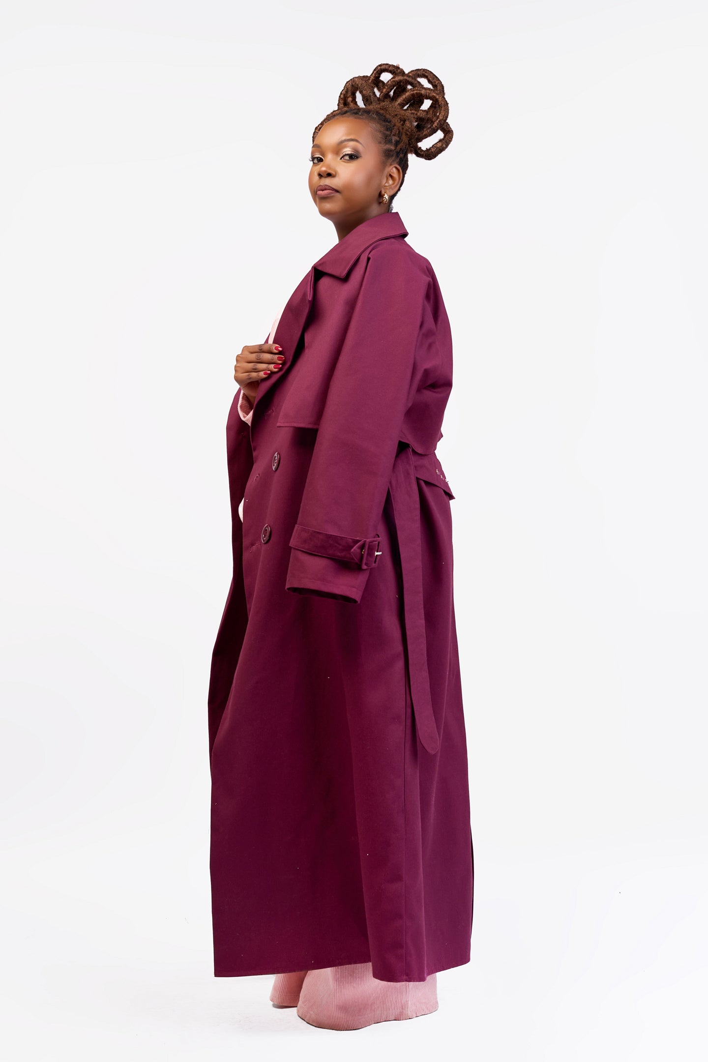"Final Say” Trench Coat- Shiraz
