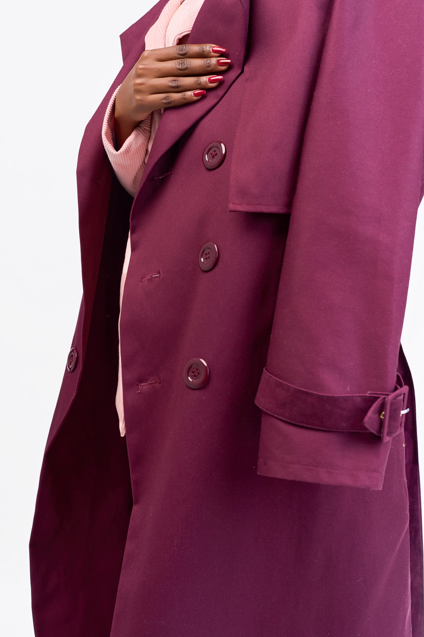 "Final Say” Trench Coat- Shiraz