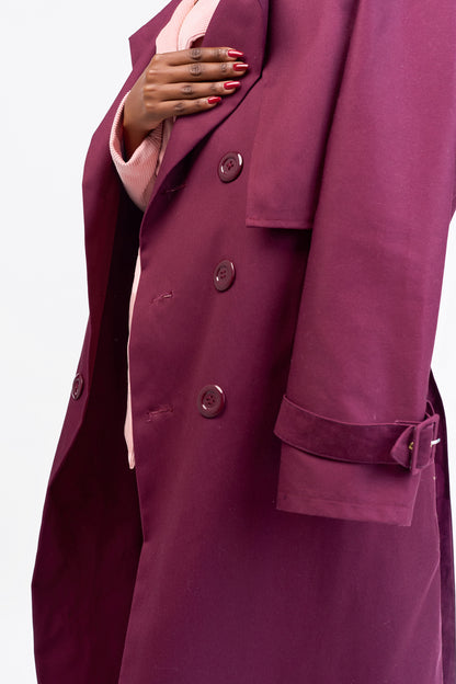"Final Say” Trench Coat- Shiraz