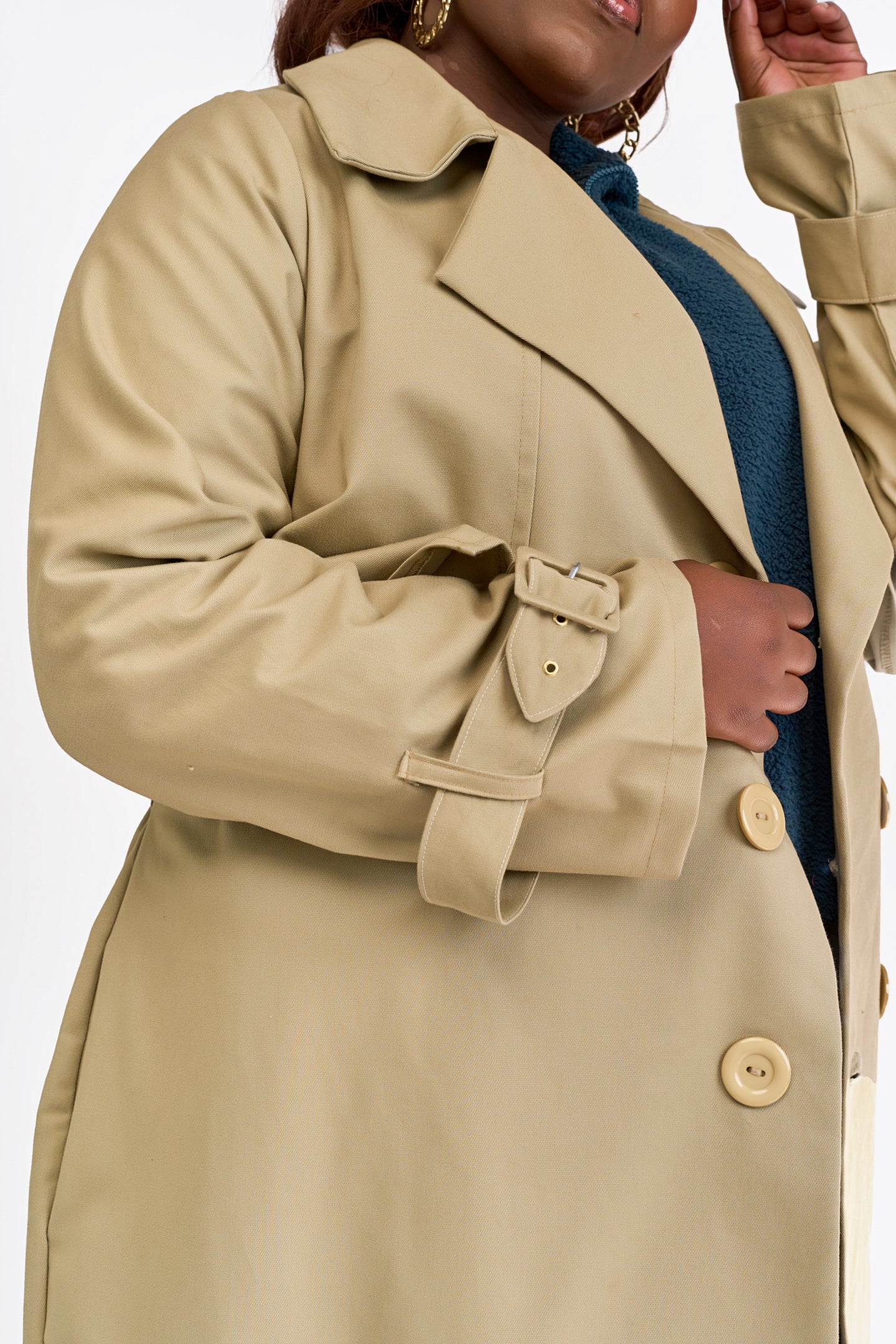 "Final Say” Trench Coat- Sandstone Beige