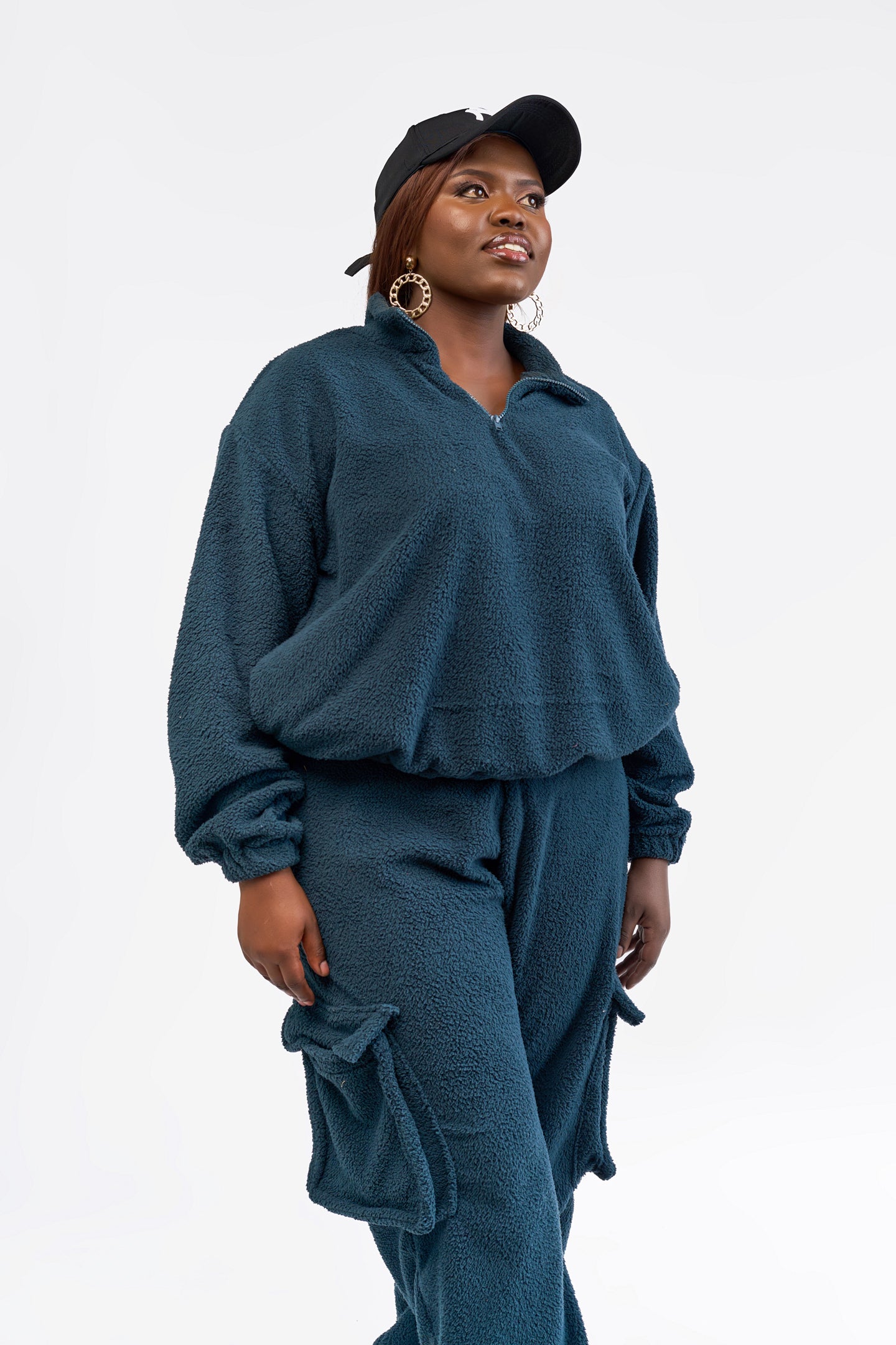 “Teddy Oh Baby” Pant Set- Dark Teal