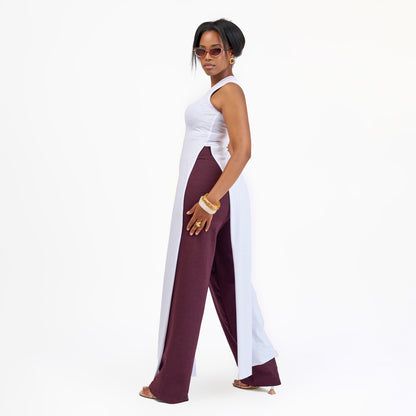 “Slit Happens” Vest Top- White