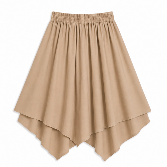 "Wild Petal" Skirt- Latte