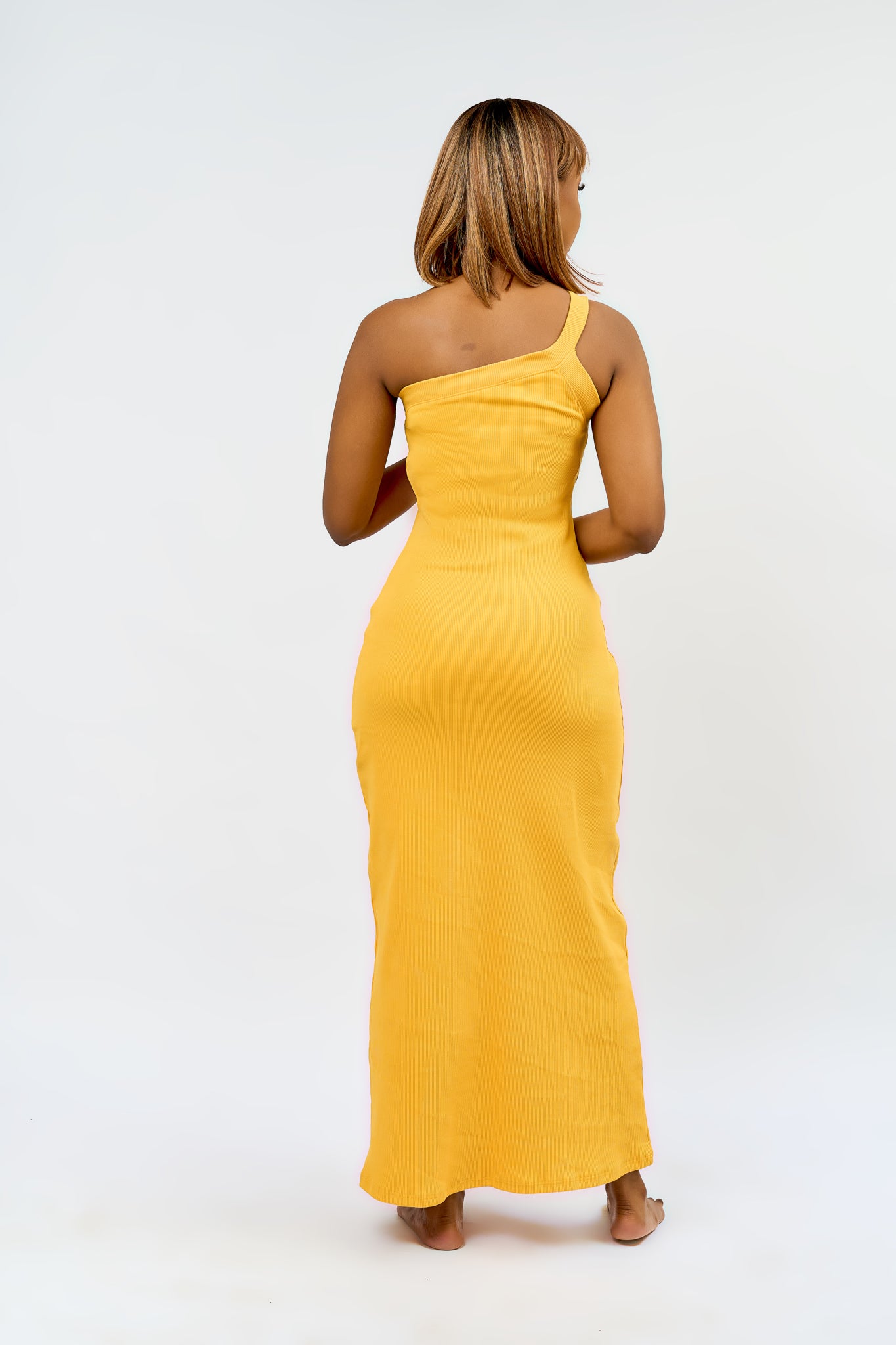 “Lover girl” Ribbed Bodycon Maxi Dress- Yellow