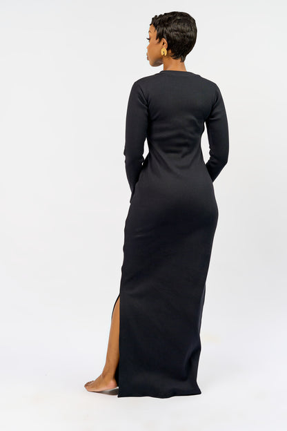 “Bailey " Maxi Bodycon Dress- Black