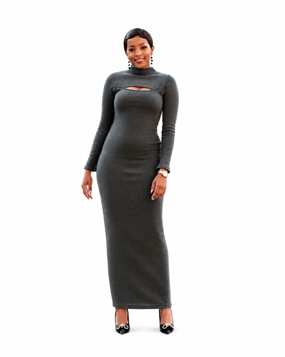 "Black Cat Energy" Bodycon Ribbed Dress