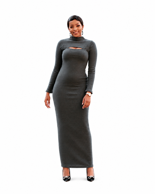 "Bold Edge" Bodycon Ribbed Dress