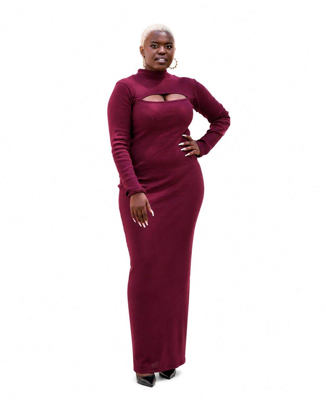 "Black Cat Energy" Bodycon Ribbed Dress