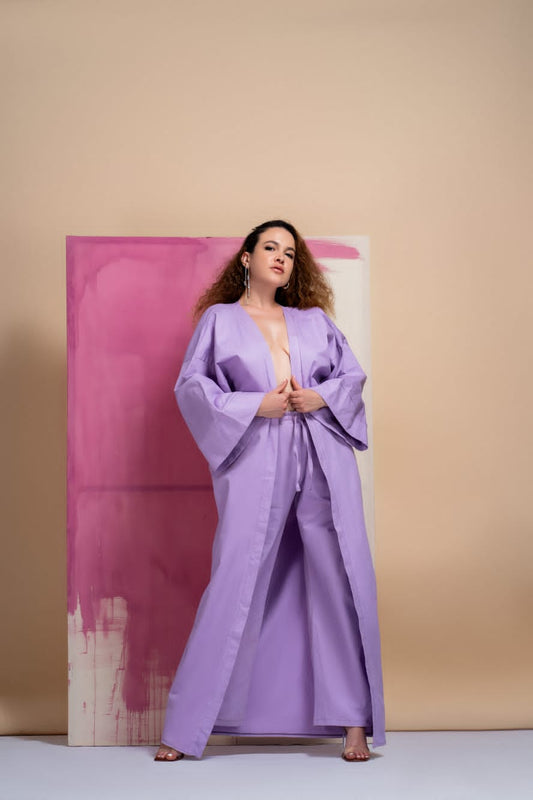 "Phenomenal woman " Kimono Lilac