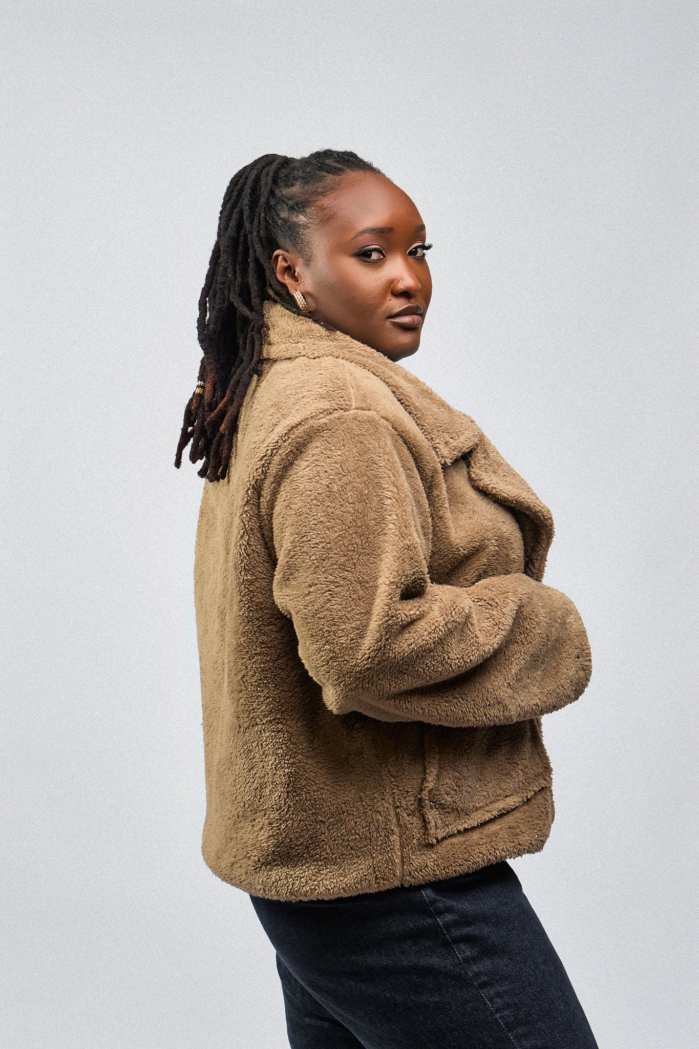 “All Fur it” Teddy Coat- Latte Brown