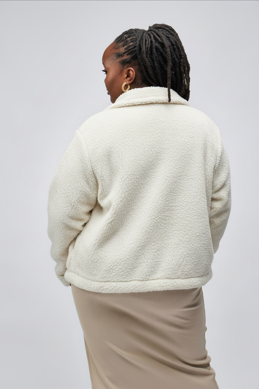 “All Fur it” Teddy Coat- Pearly White