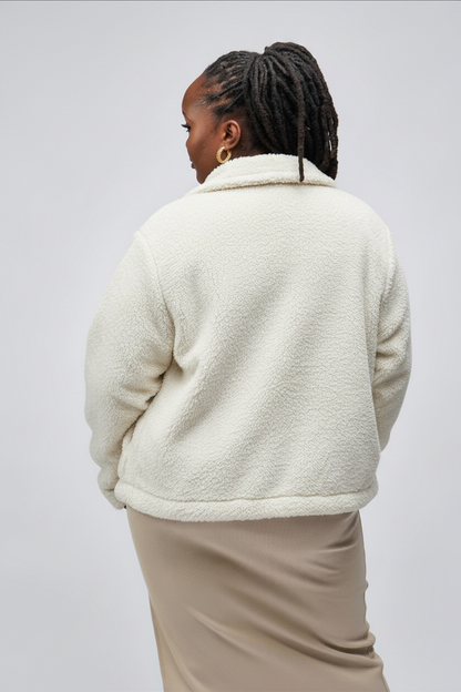 “All Fur it” Teddy Coat- Pearly White