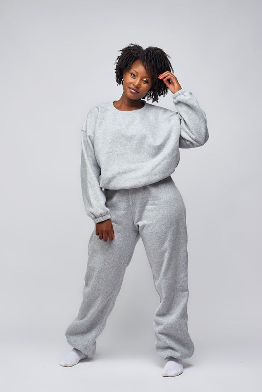 “Cozy it Up” Grey Pant Set