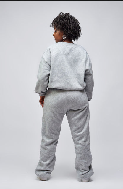 “Cozy it Up” Grey Pant Set