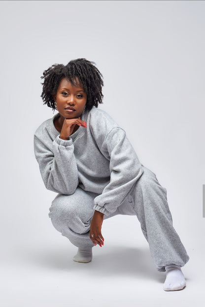 “Cozy it Up” Grey Pant Set