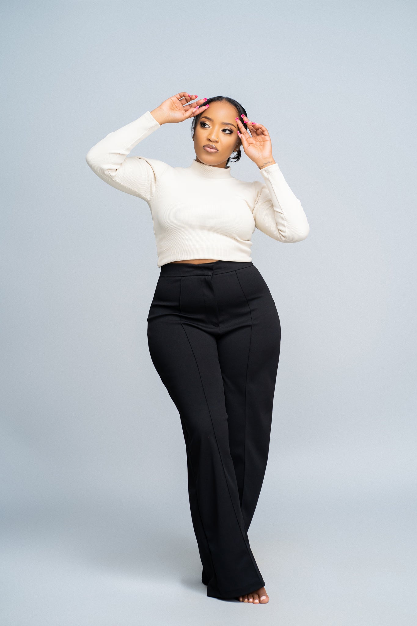 "Cozy Days" Ribbed Crop Top- Light Beige