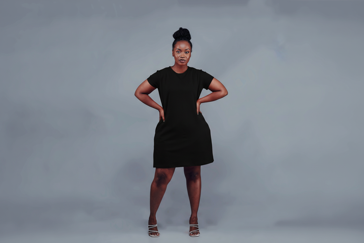 “Pretty Girl Summer" Shift Dress- Black