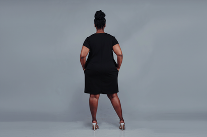 “Pretty Girl Summer" Shift Dress- Black