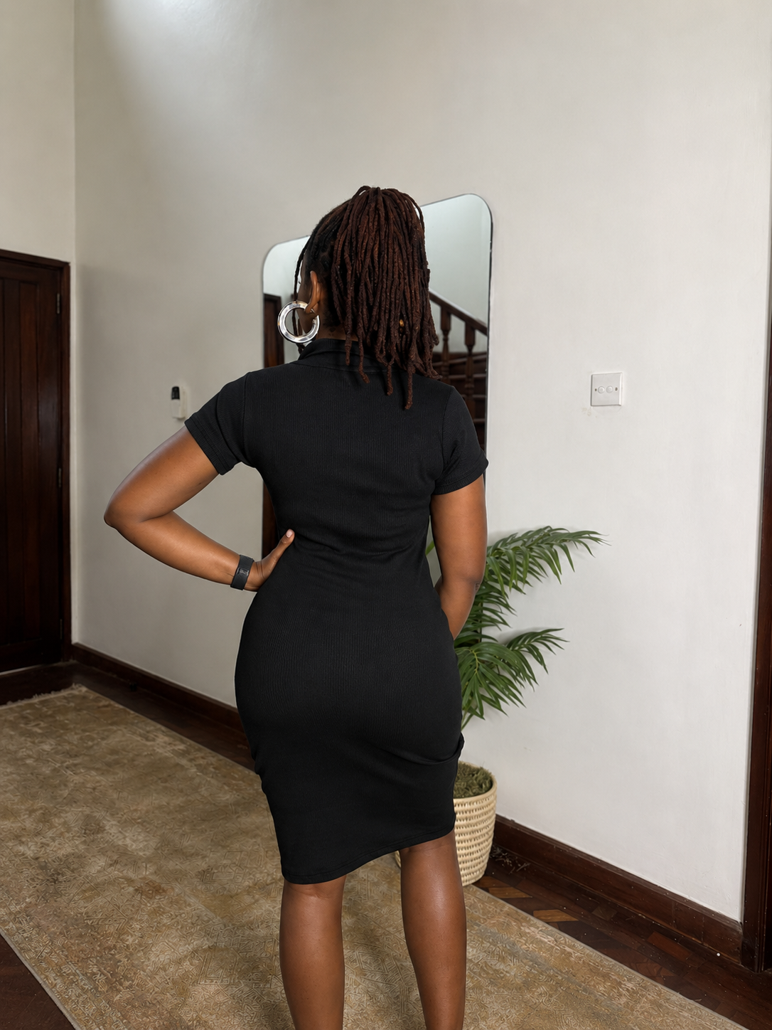 “Soft Launch" Black Mini Bodycon