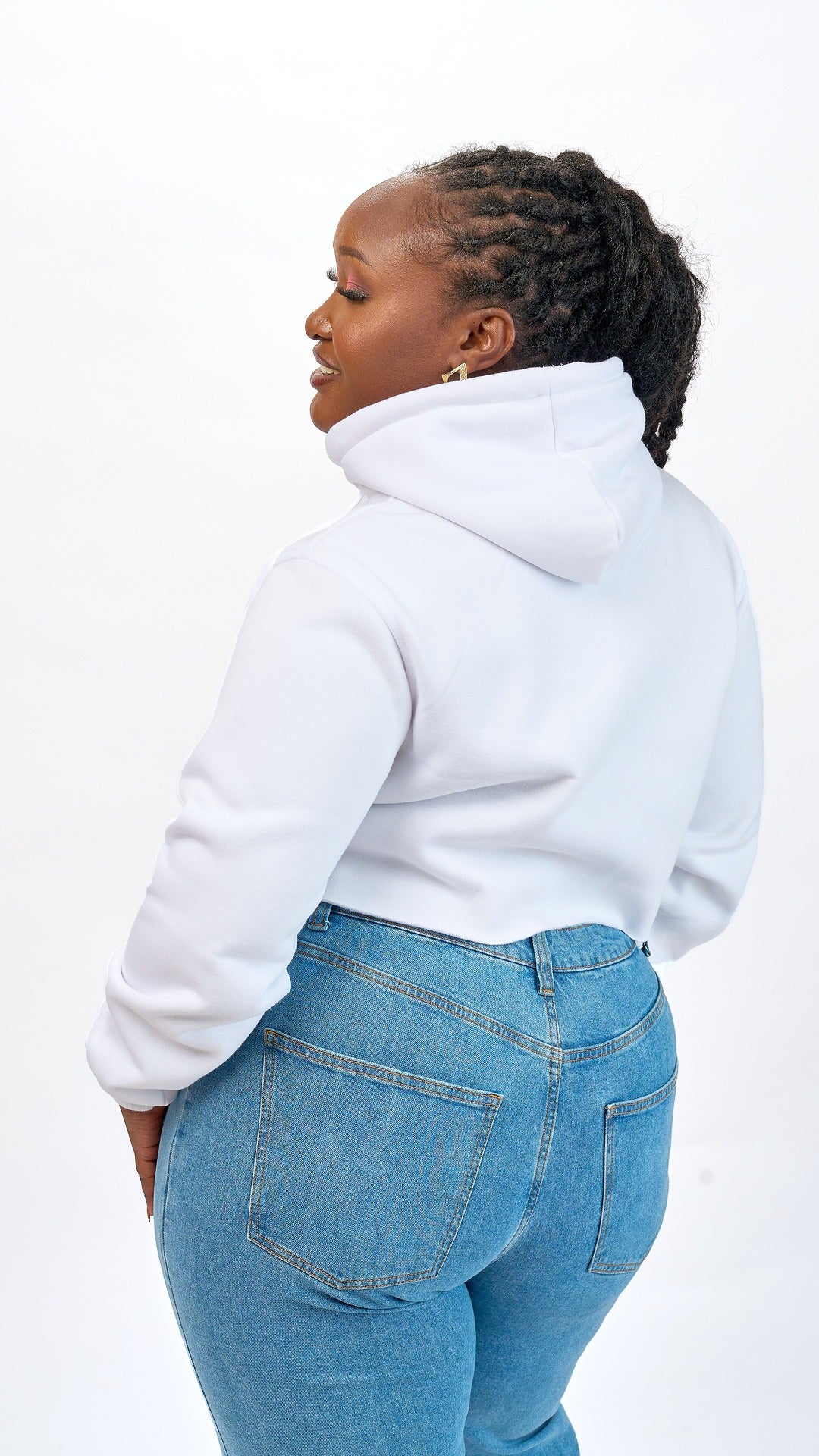 "Pink Warrior" Crop Hoodie