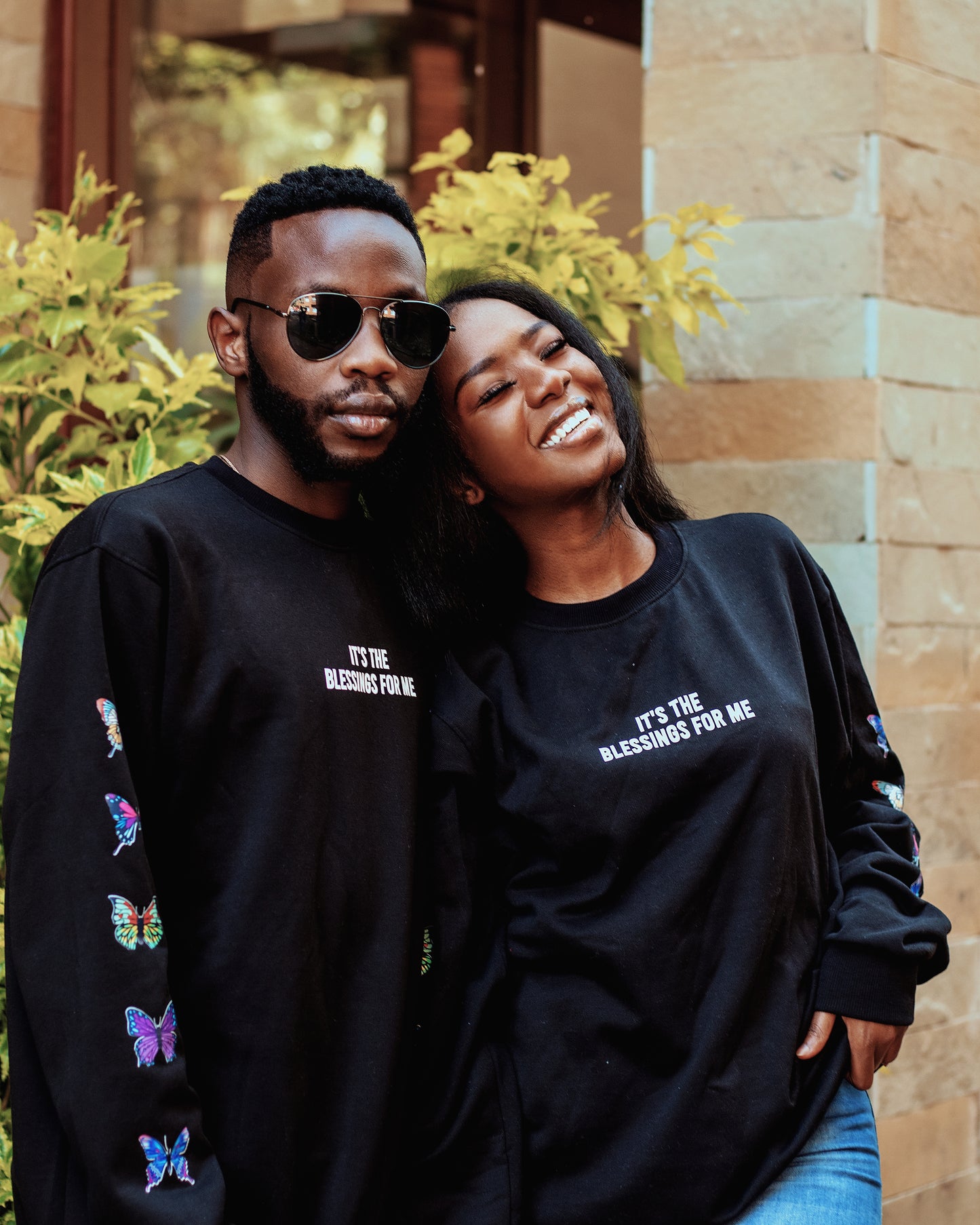 "It's the Blessings For Me" Long Sleeve Crewneck Sweatshirt
