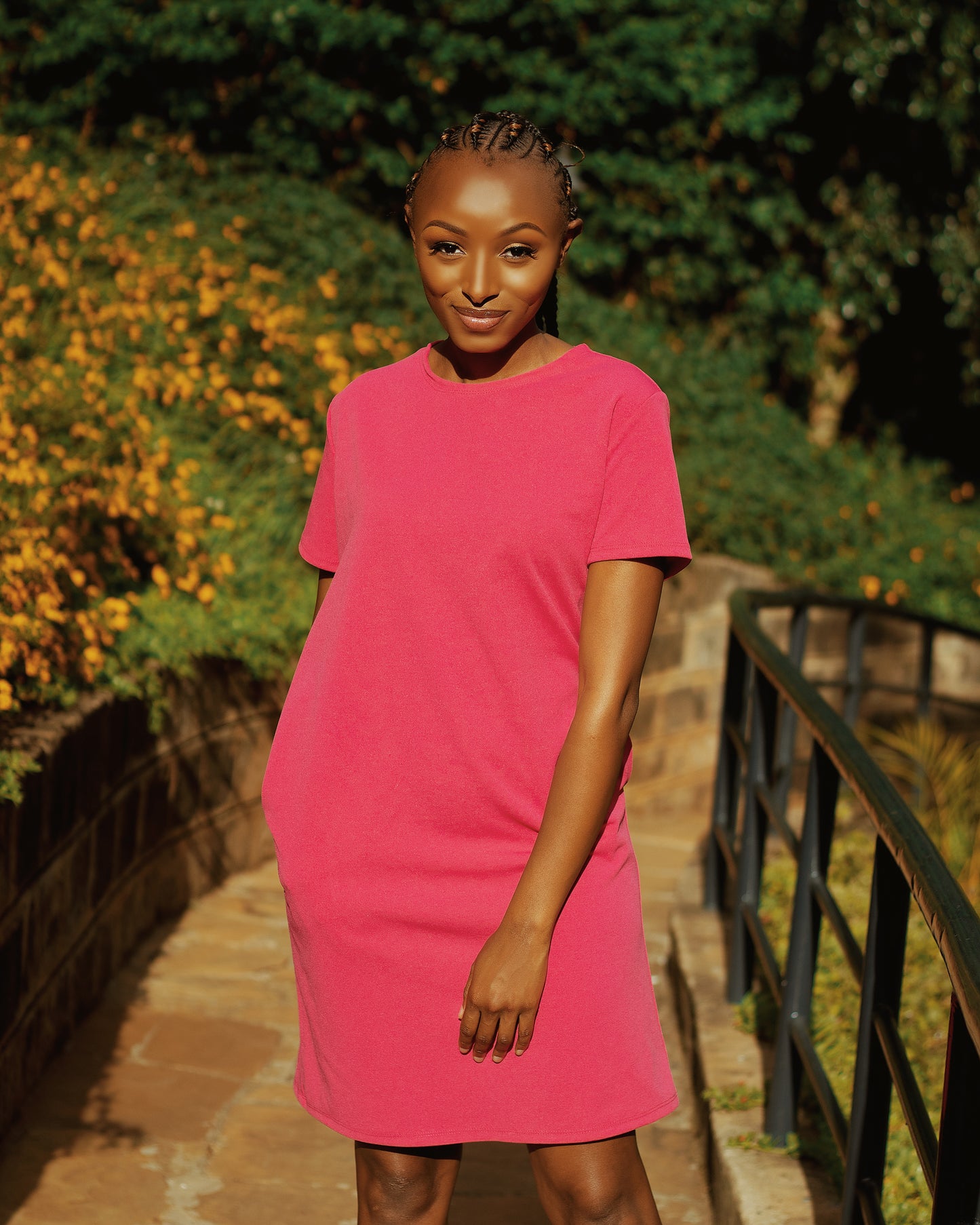 "Pretty Girl Summer" Shift Dress- Hot Pink