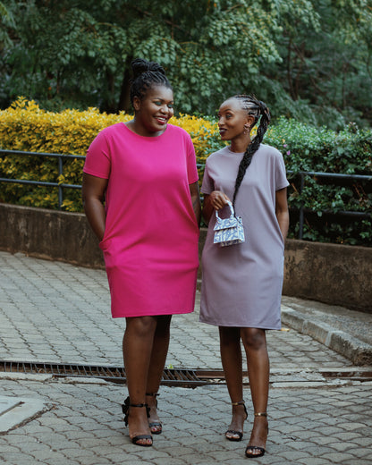 Pretty Girl Summer" Shift Dress- Hot Pink Zia Africa Pretty Girl Summer" Shift Dress- Hot Pink Zia Africa