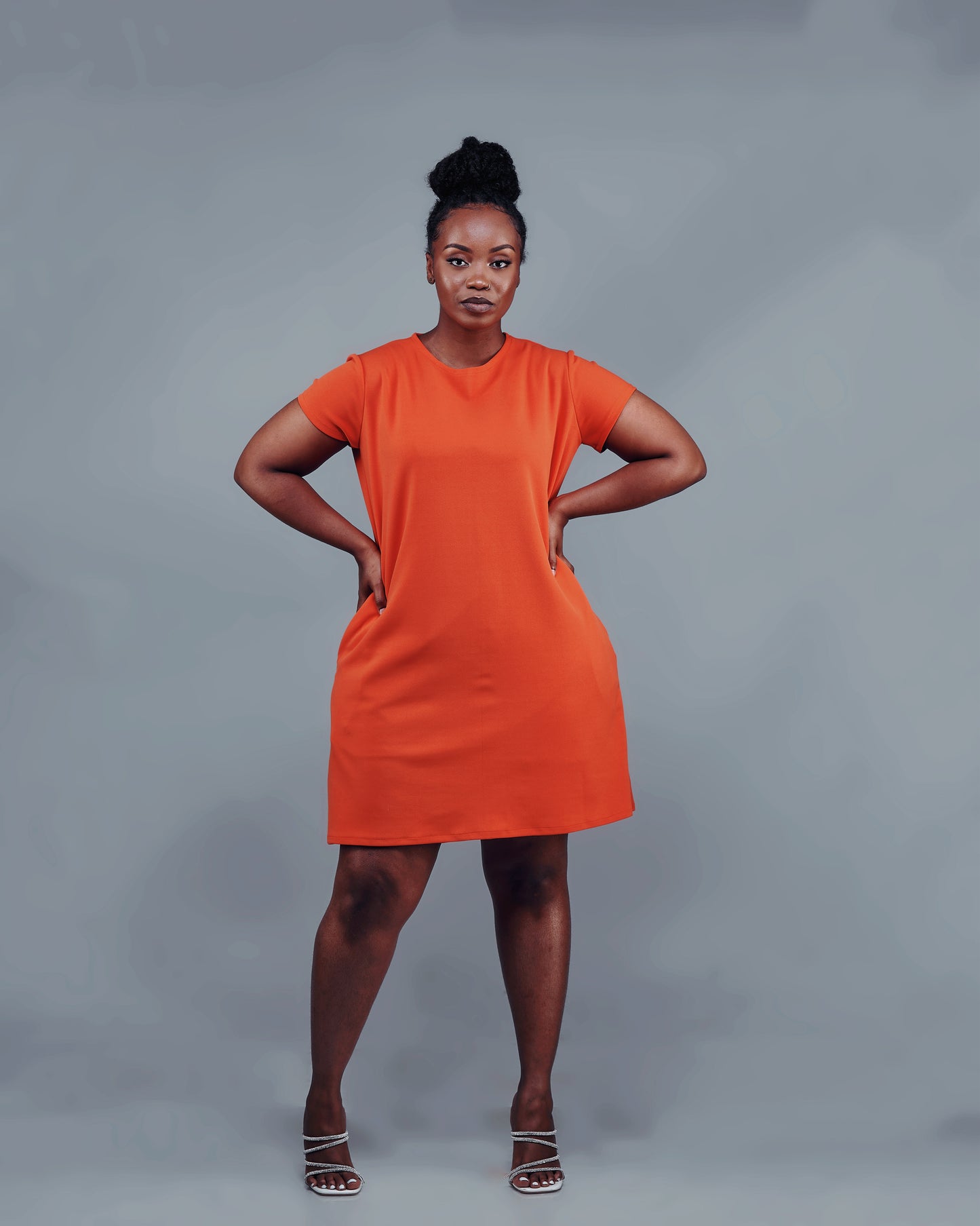 “Pretty Girl Summer" Shift Dress- Neon Orange