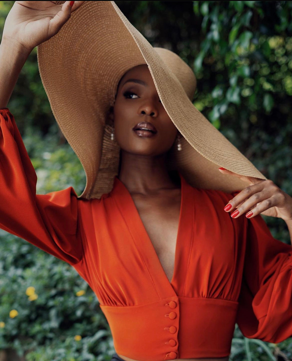 "Sahara" Lantern Sleeve Blouse