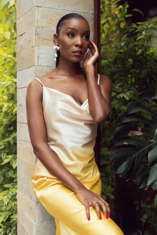 “Classy AF" Ombré Slip Midaxi Dress