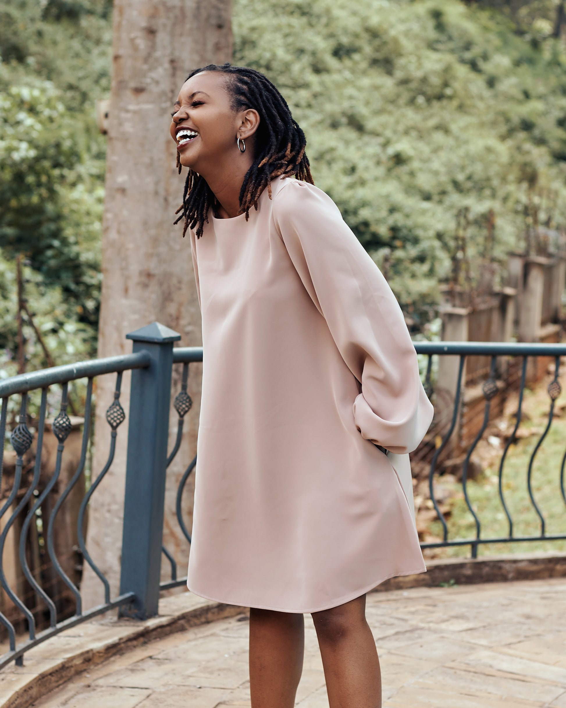 Above Average" A Line Dress-Beige Zia Africa Above Average" A Line Dress-Beige Zia Africa