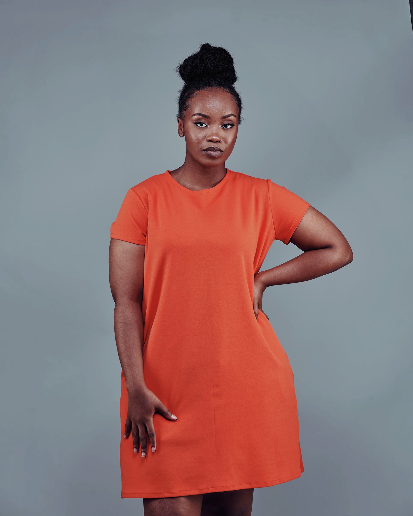 “Pretty Girl Summer" Shift Dress- Neon Orange